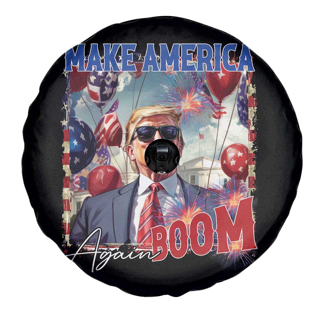 Funny Trump 4th of July Spare Tire Cover Make America Boom Again American Flag TS11 Print Your Wear