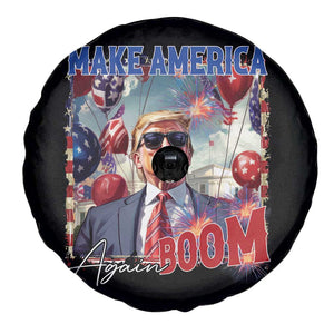 Funny Trump 4th of July Spare Tire Cover Make America Boom Again American Flag TS11 Print Your Wear