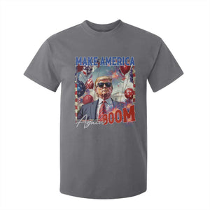 Funny Trump 4th of July T Shirt For Kid Make America Boom Again American Flag TS11 Charcoal Print Your Wear