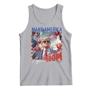 Funny Trump 4th of July Tank Top Make America Boom Again American Flag TS11 Athletic Heather Print Your Wear