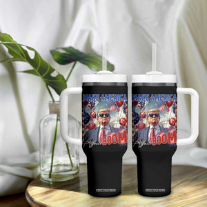 Funny Trump 4th of July Tumbler With Handle Make America Boom Again American Flag TS11 Print Your Wear