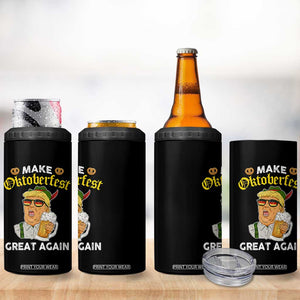 Funny Trump Beer 4 in 1 Can Cooler Tumbler Make Oktoberfest Great Again Pretzels TS11 Print Your Wear