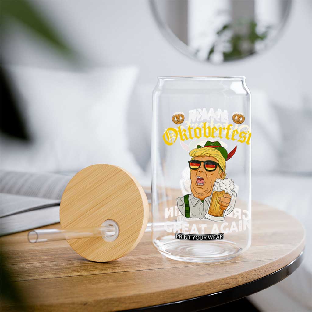 Funny Trump Beer Glass Can Make Oktoberfest Great Again Pretzels TS11 Print Your Wear