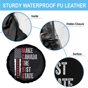 Funny Trump Make Canada 51st State Spare Tire Cover TS10 Print Your Wear