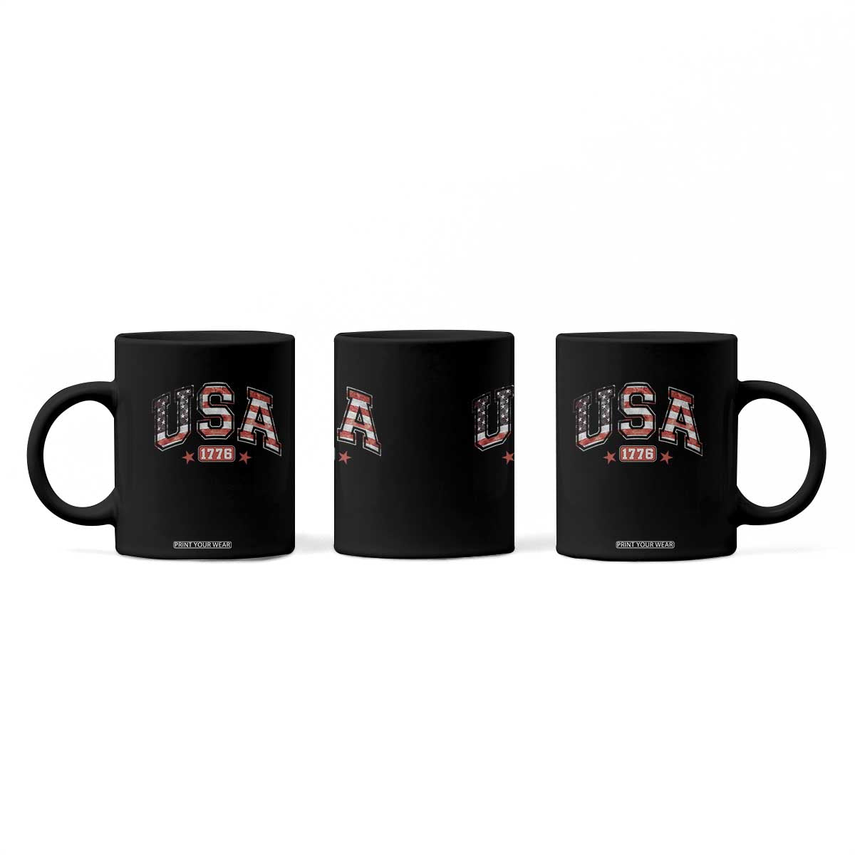 Funny USA 1776 Patriotic 4th of July American Flag Coffee Mug TS11 Print Your Wear