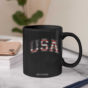Funny USA Patriotic 4th of July American Flag Coffee Mug TS11 Print Your Wear