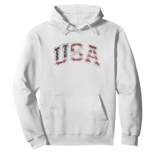 Funny USA Patriotic 4th of July American Flag Hoodie TS11 White Print Your Wear