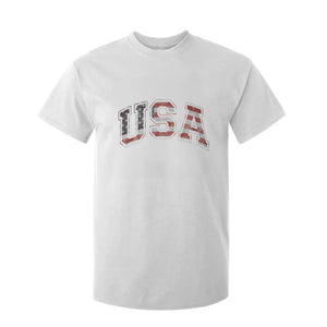 Funny USA Patriotic 4th of July American Flag T Shirt For Kid TS11 White Print Your Wear