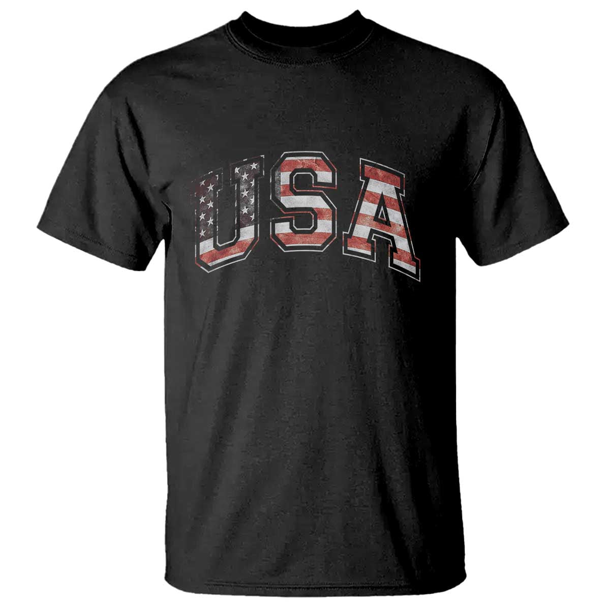 Funny USA Patriotic 4th of July American Flag T Shirt TS11 Black Print Your Wear