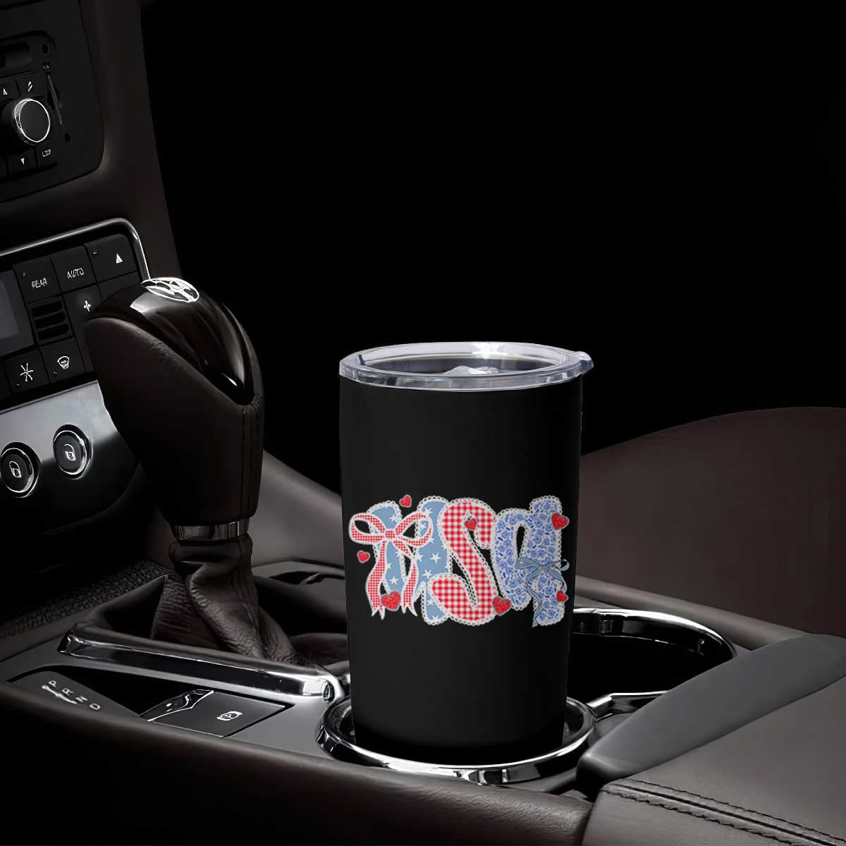Funny USA Patriotic 4th of July Coquette Bow Tumbler Cup TS11 Print Your Wear