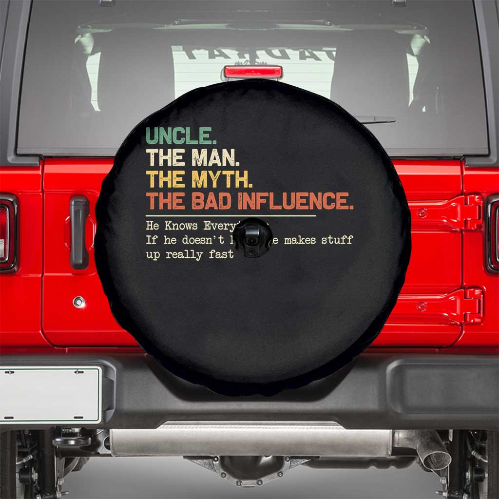 Funny Uncle Spare Tire Cover Best Funny Uncle Fathers Day TS10 Black Print Your Wear
