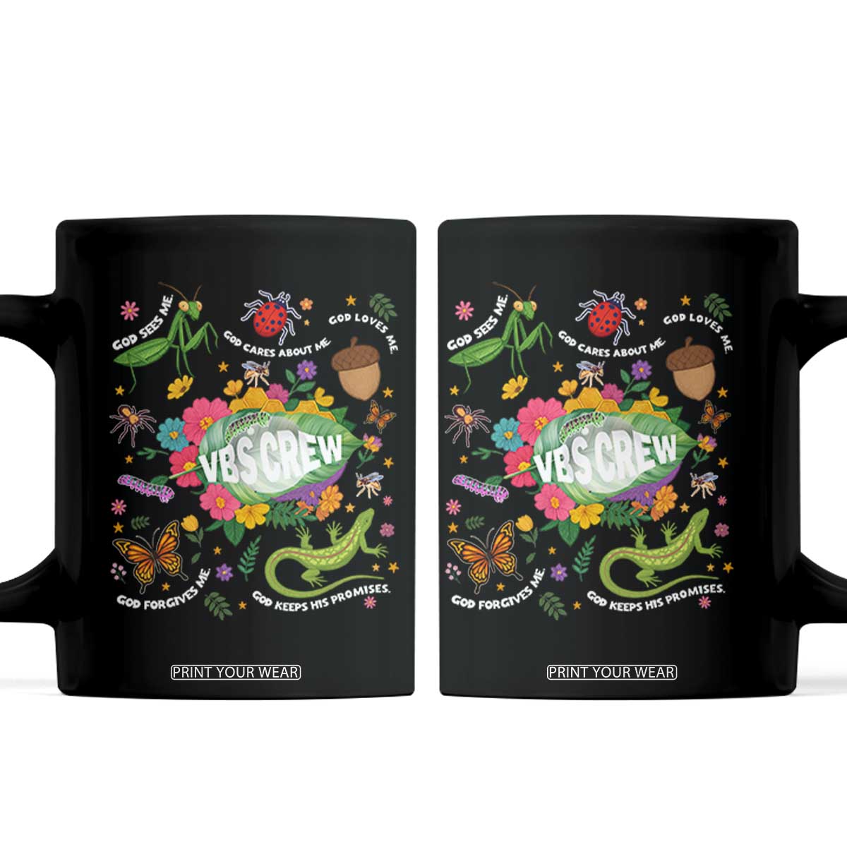 Funny VBS Crew Vacation Bible VBS Teacher Christian School 2025 Coffee Mug TS11 Black Print Your Wear