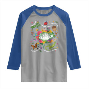 Funny VBS Crew Vacation Bible VBS Teacher Christian School 2025 Raglan Shirt TS11 Sport Gray Royal Print Your Wear
