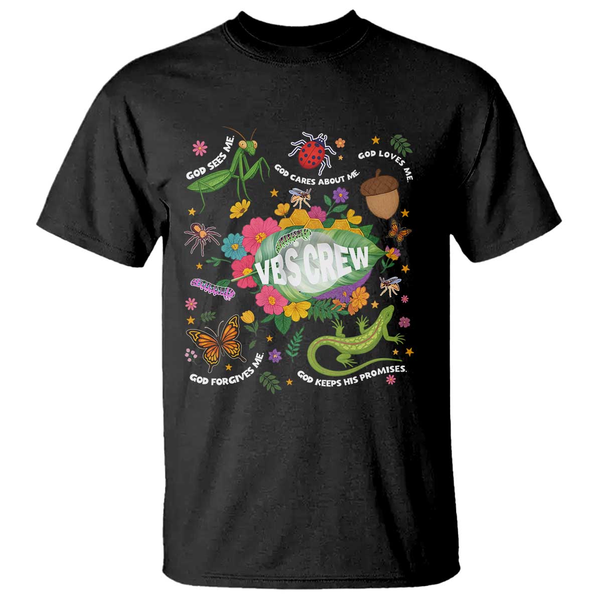 Funny VBS Crew Vacation Bible VBS Teacher Christian School 2025 T Shirt TS11 Black Print Your Wear