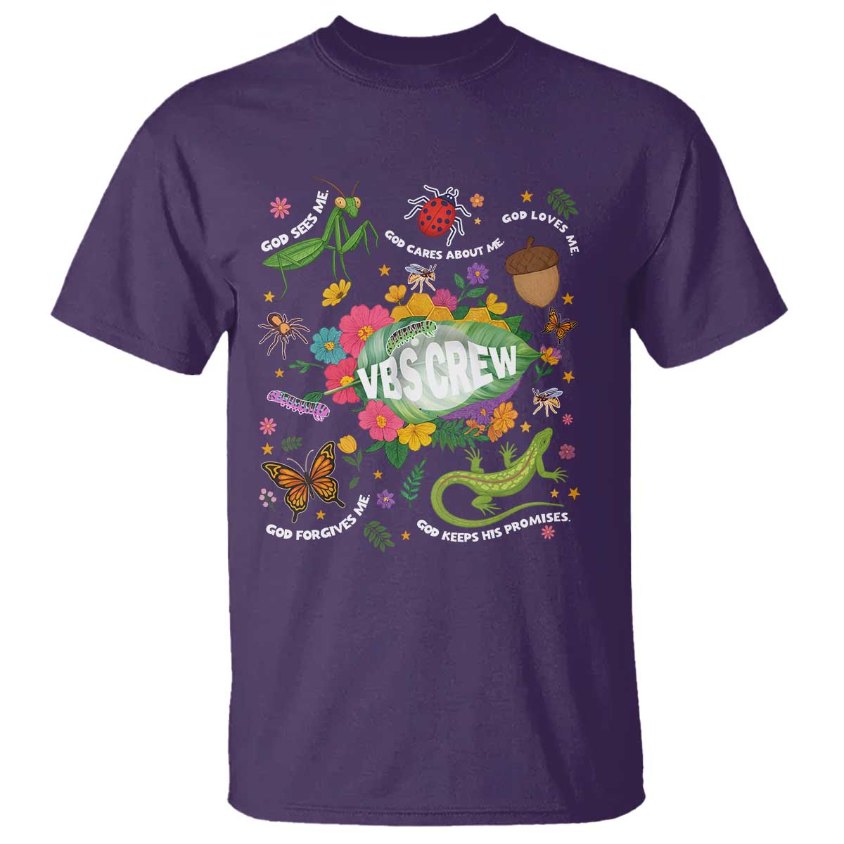 Funny VBS Crew Vacation Bible VBS Teacher Christian School 2025 T Shirt TS11 Purple Print Your Wear