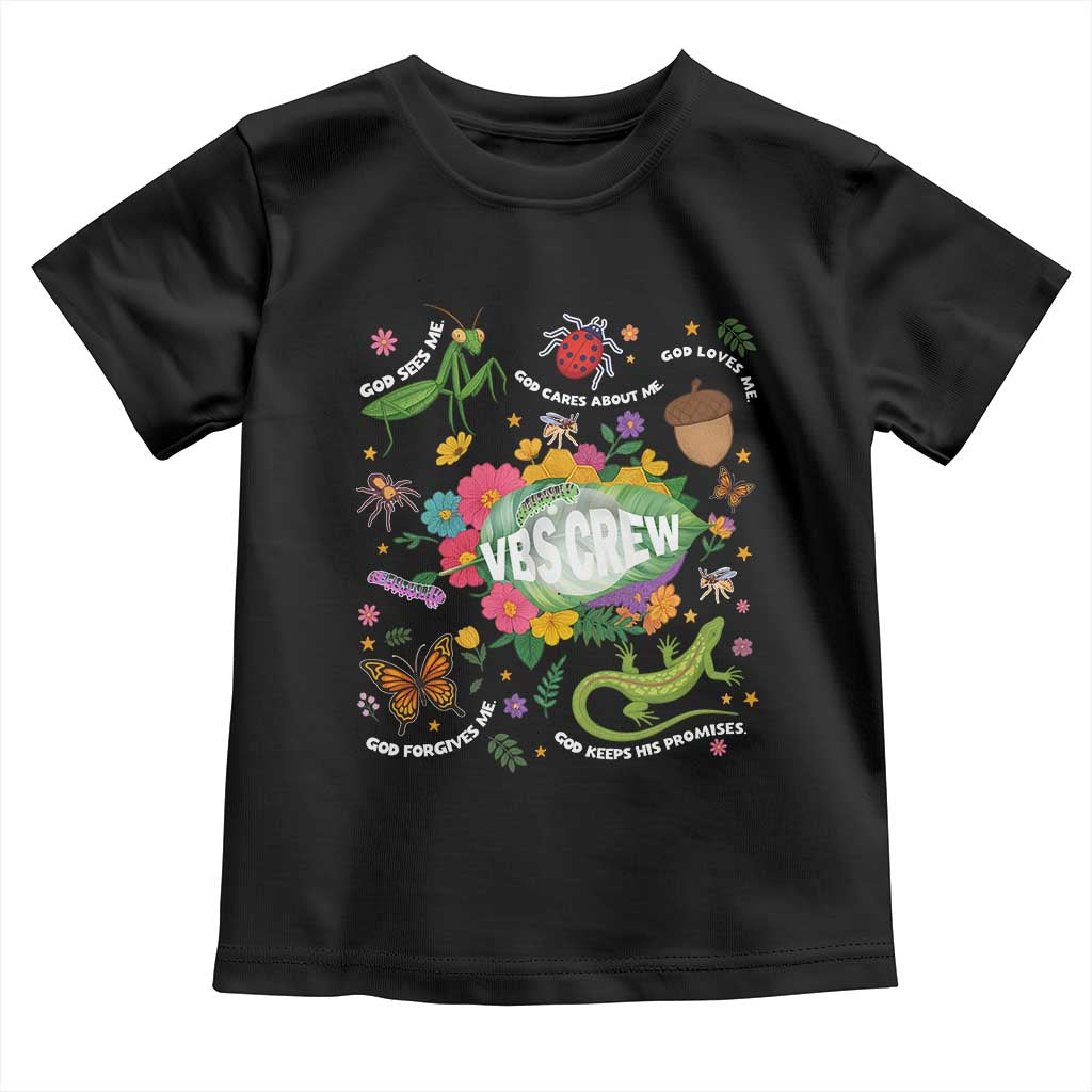Funny VBS Crew Vacation Bible VBS Teacher Christian School 2025 Toddler T Shirt TS11 Black Print Your Wear