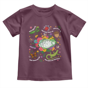 Funny VBS Crew Vacation Bible VBS Teacher Christian School 2025 Toddler T Shirt TS11 Maroon Print Your Wear