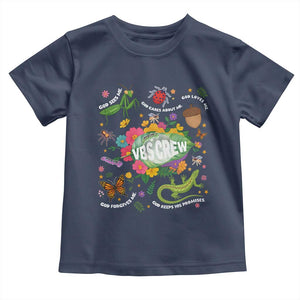 Funny VBS Crew Vacation Bible VBS Teacher Christian School 2025 Toddler T Shirt TS11 Navy Print Your Wear