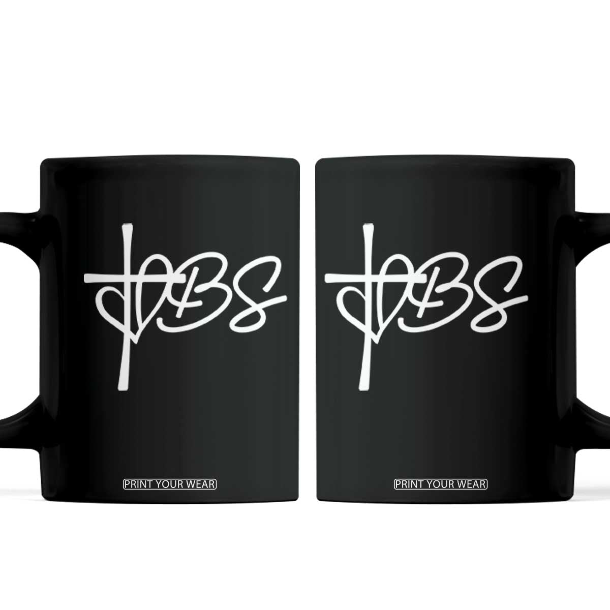 Funny VBS Vacation Bible School Coffee Mug Heart Cross TS11 Black Print Your Wear