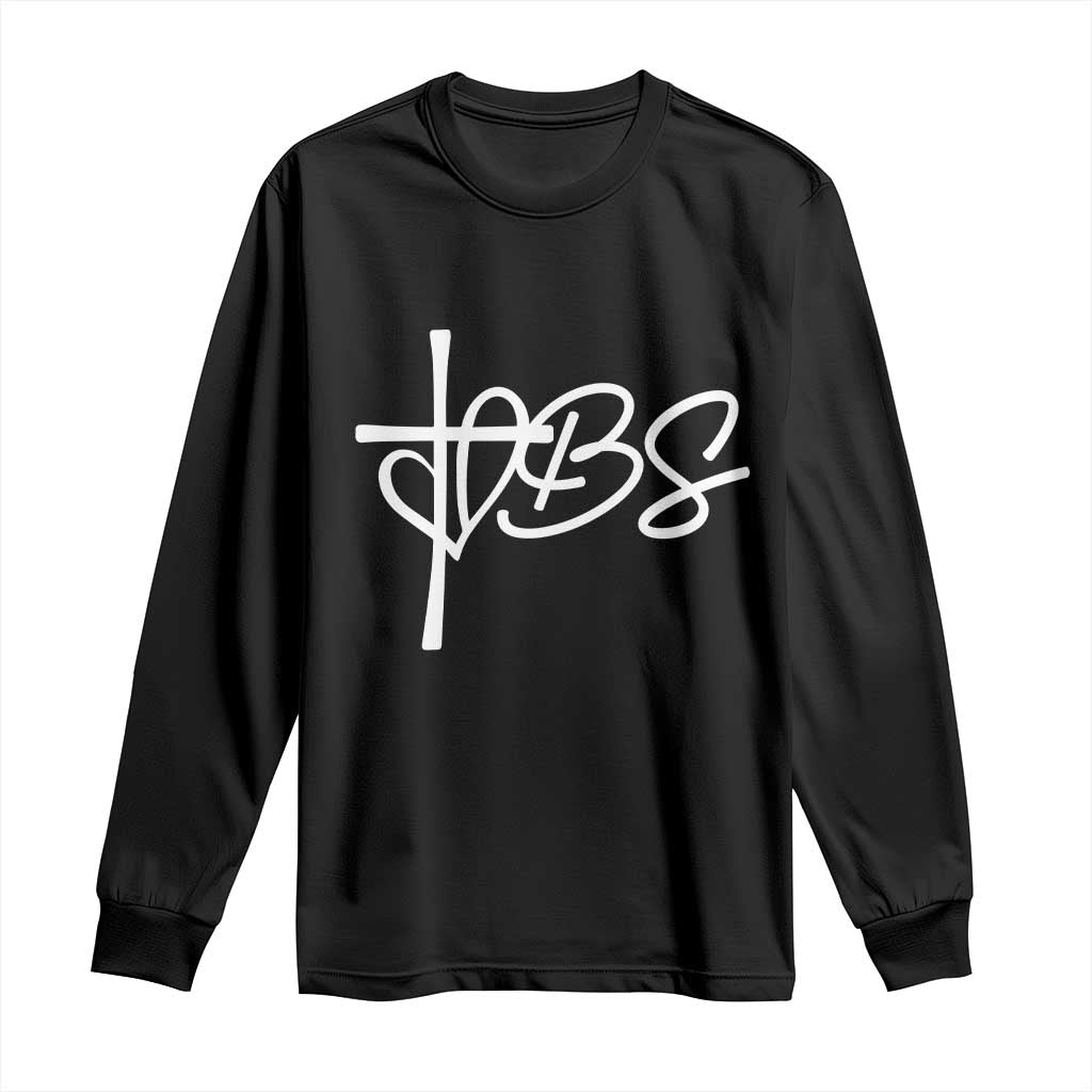 Funny VBS Vacation Bible School Long Sleeve Shirt Heart Cross TS11 Black Print Your Wear