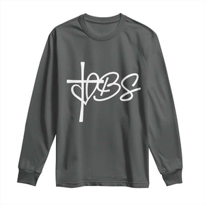 Funny VBS Vacation Bible School Long Sleeve Shirt Heart Cross TS11 Dark Heather Print Your Wear