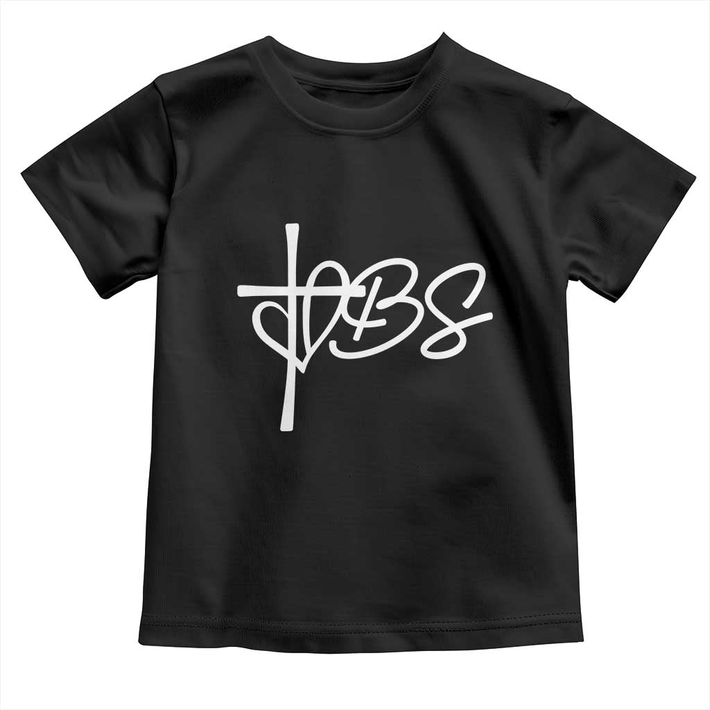 Funny VBS Vacation Bible School Toddler T Shirt Heart Cross TS11 Black Print Your Wear