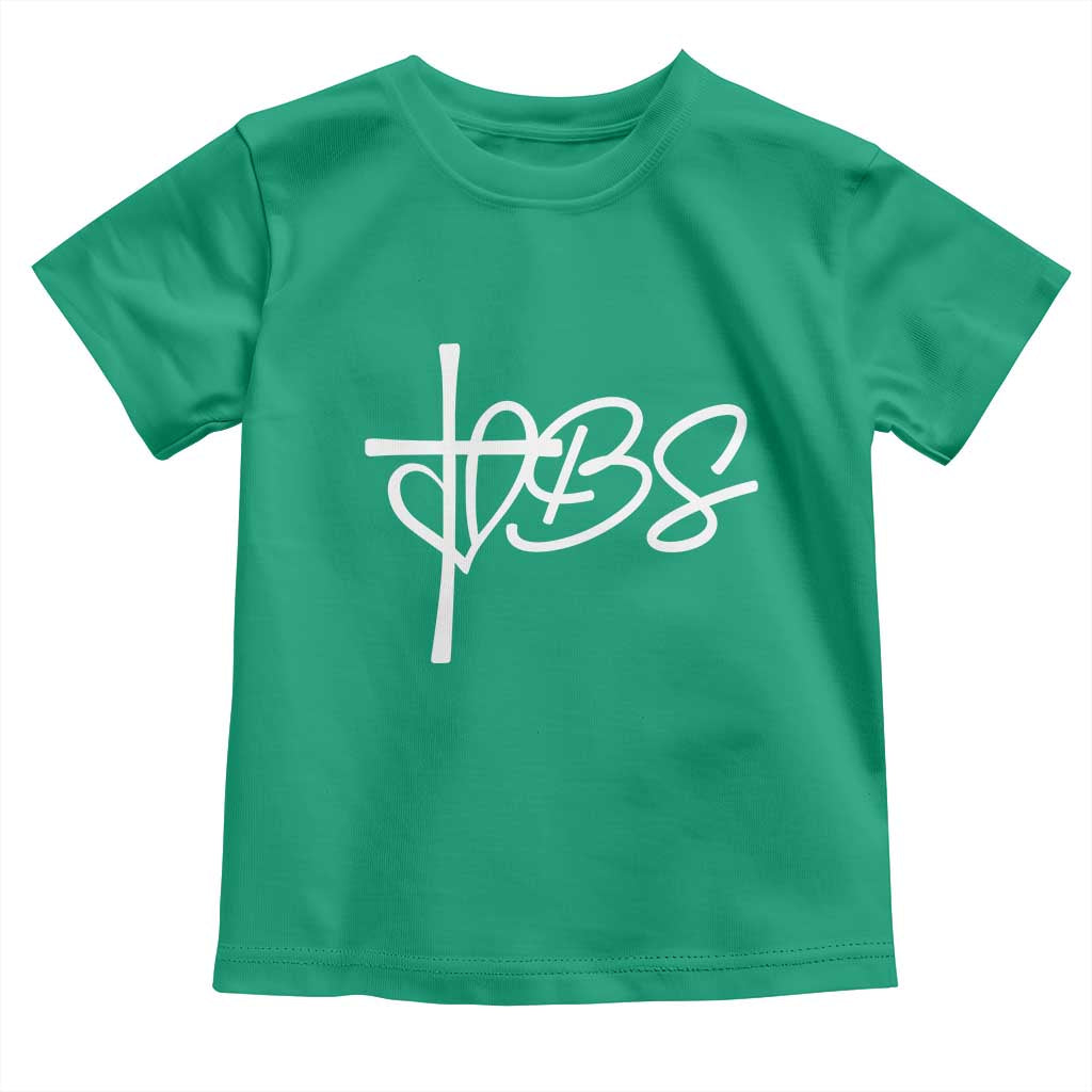 Funny VBS Vacation Bible School Toddler T Shirt Heart Cross TS11 Irish Green Print Your Wear