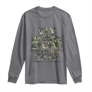 Funny Veteran Vet Bod Like A Dad Bod But With More Back Pain Long Sleeve Shirt TS11 Charcoal Print Your Wear