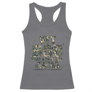 Funny Veteran Vet Bod Like A Dad Bod But With More Back Pain Racerback Tank Top TS11 Charcoal Print Your Wear
