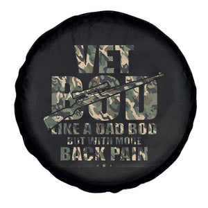 Funny Veteran Vet Bod Like A Dad Bod But With More Back Pain Spare Tire Cover TS11 Print Your Wear