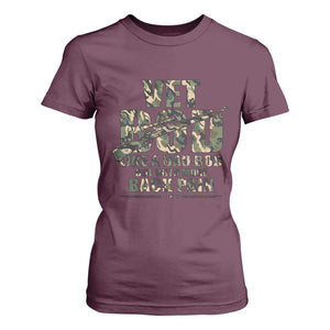 Funny Veteran Vet Bod Like A Dad Bod But With More Back Pain T Shirt For Women TS11 Maroon Print Your Wear