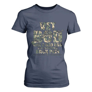 Funny Veteran Vet Bod Like A Dad Bod But With More Back Pain T Shirt For Women TS11 Navy Print Your Wear