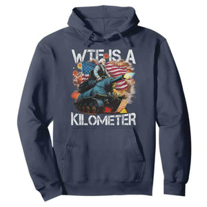 Funny WTF Is A Kilometer Hoodie Patriotic American Freedom George Washington TS11 Navy Print Your Wear