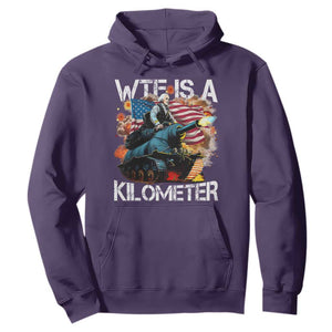Funny WTF Is A Kilometer Hoodie Patriotic American Freedom George Washington TS11 Purple Print Your Wear