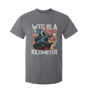 Funny WTF Is A Kilometer T Shirt For Kid Patriotic American Freedom George Washington TS11 Charcoal Print Your Wear