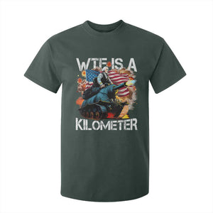 Funny WTF Is A Kilometer T Shirt For Kid Patriotic American Freedom George Washington TS11 Dark Forest Green Print Your Wear