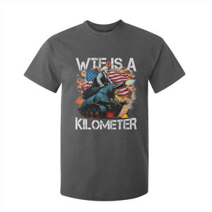 Funny WTF Is A Kilometer T Shirt For Kid Patriotic American Freedom George Washington TS11 Dark Heather Print Your Wear