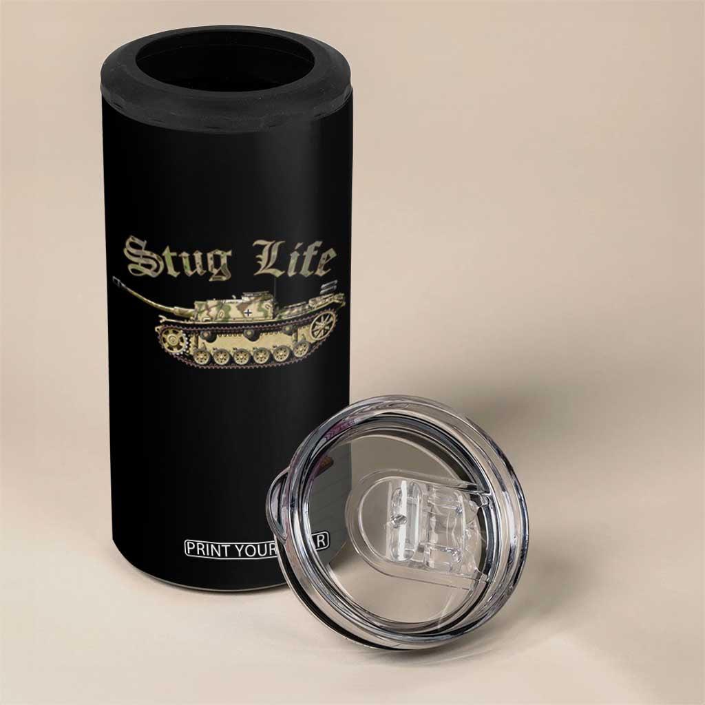 Funny WW2 Tank History Stug Life 4 in 1 Can Cooler Tumbler TS11 Print Your Wear