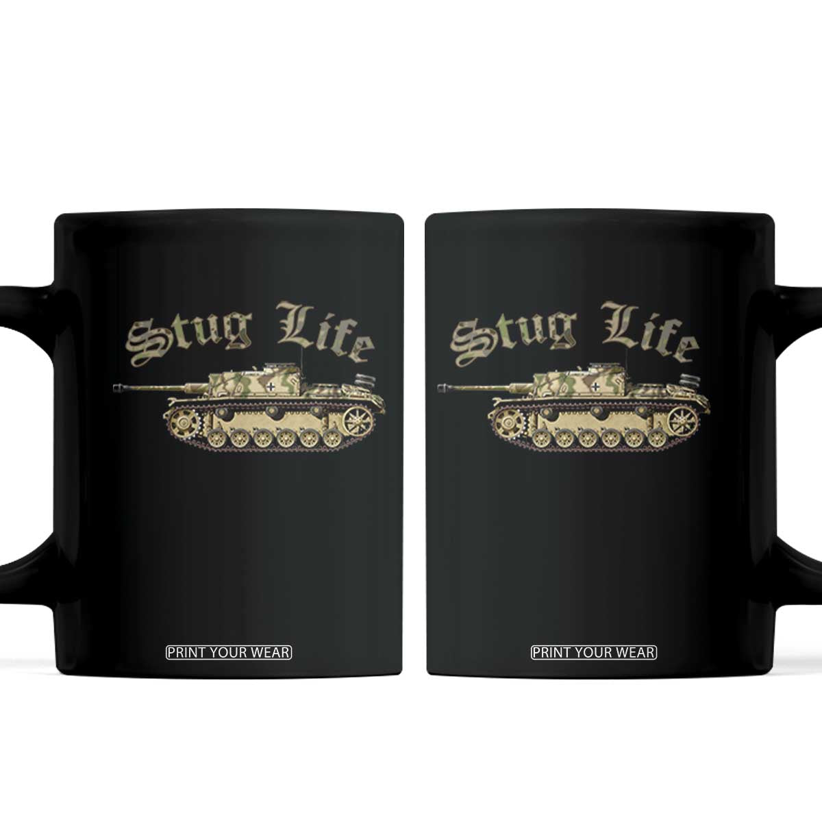 Funny WW2 Tank History Stug Life Coffee Mug TS11 Black Print Your Wear
