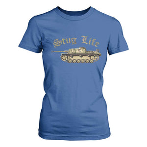 Funny WW2 Tank History Stug Life T Shirt For Women TS11 Royal Blue Print Your Wear