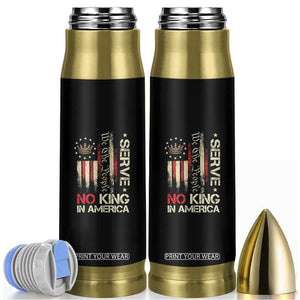 Funny We The People Serve No King In American Bullet Tumbler Vintage Betsy Ross Flag TS11 Black Print Your Wear