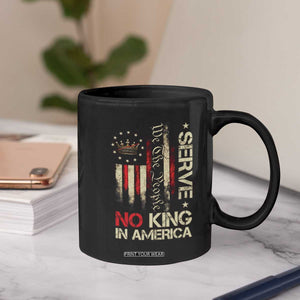 Funny We The People Serve No King In American Coffee Mug Vintage Betsy Ross Flag TS11 Print Your Wear