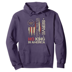 Funny We The People Serve No King In American Hoodie Vintage Betsy Ross Flag TS11 Purple Print Your Wear