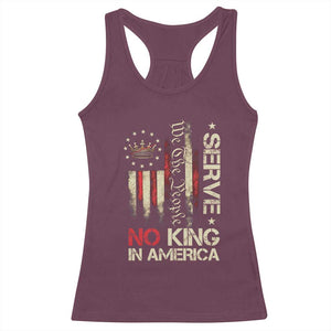 Funny We The People Serve No King In American Racerback Tank Top Vintage Betsy Ross Flag TS11 Maroon Print Your Wear