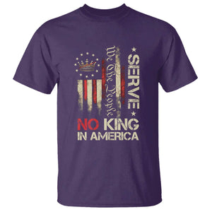 Funny We The People Serve No King In American T Shirt Vintage Betsy Ross Flag TS11 Purple Print Your Wear