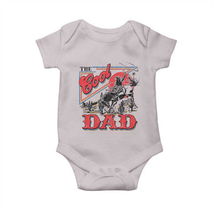 Funny Western Cowboy The Cool Dad Baby Onesie Father's Day TS11 Ice Gray Print Your Wear