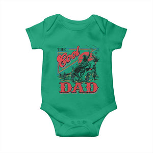 Funny Western Cowboy The Cool Dad Baby Onesie Father's Day TS11 Irish Green Print Your Wear