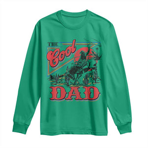 Funny Western Cowboy The Cool Dad Long Sleeve Shirt Father's Day TS11 Irish Green Print Your Wear