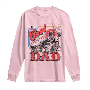 Funny Western Cowboy The Cool Dad Long Sleeve Shirt Father's Day TS11 Light Pink Print Your Wear