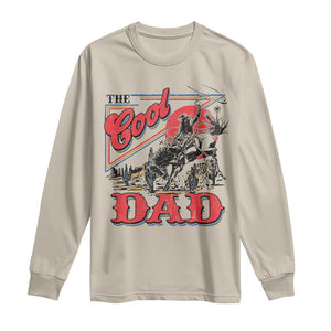 Funny Western Cowboy The Cool Dad Long Sleeve Shirt Father's Day TS11 Sand Print Your Wear